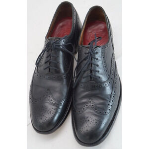 Grenson Men's Shoes Black US 9.5 M UK 8.5 F Leather Wingtip Dress Oxford